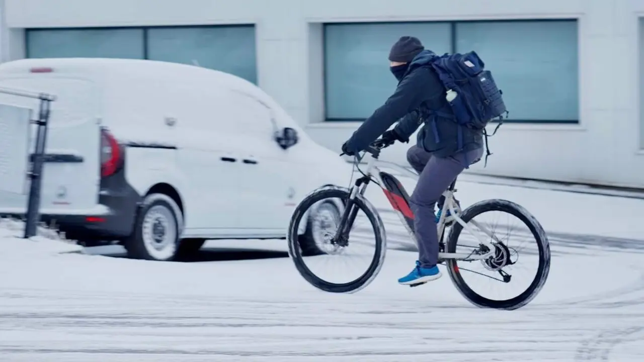 Nieve en la capital leonesa