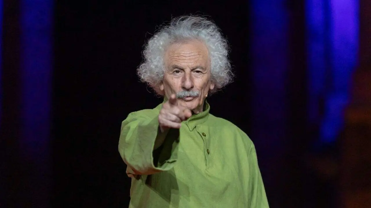 Rafael &Aacute;lvarez 'El Brujo' en un momento de la obra Iconos o la exploraci&oacute;n del destino. Foto: Jero Morales.