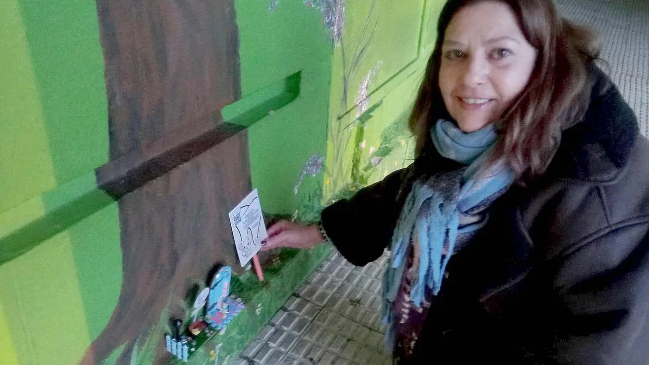 Patricia Gonz&aacute;lez es la creadora de esta casita del ratoncito P&eacute;rez.