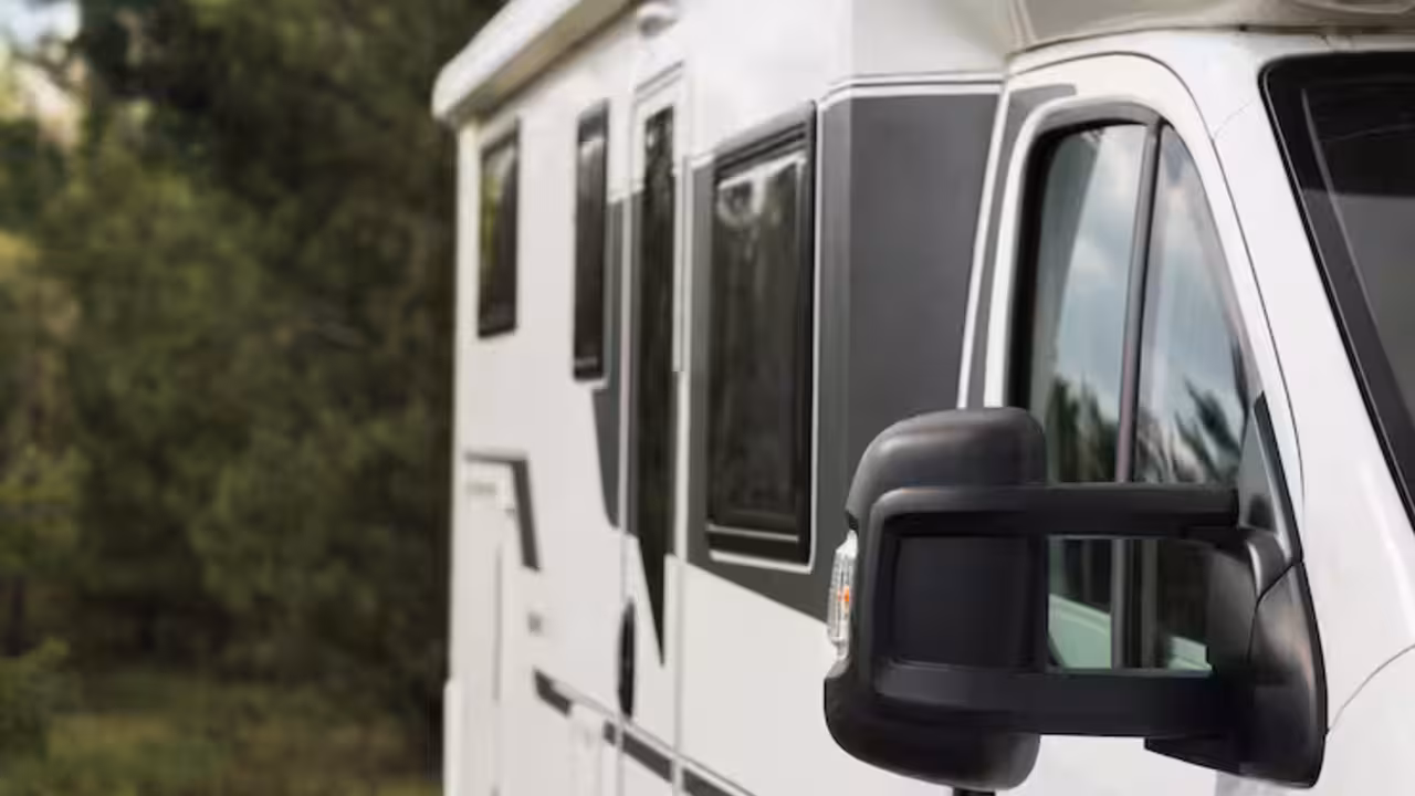 Imagen de archivo de una caravana.