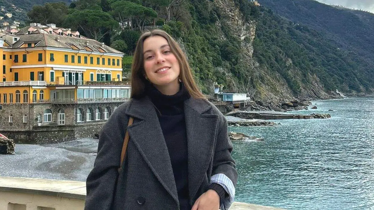 La leonesa Iria Gonz&aacute;lez durante un viaje.