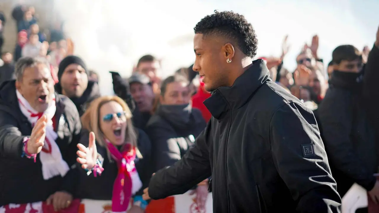 Ribeiro, este s&aacute;bado, a su llegada al Reino de Le&oacute;n.