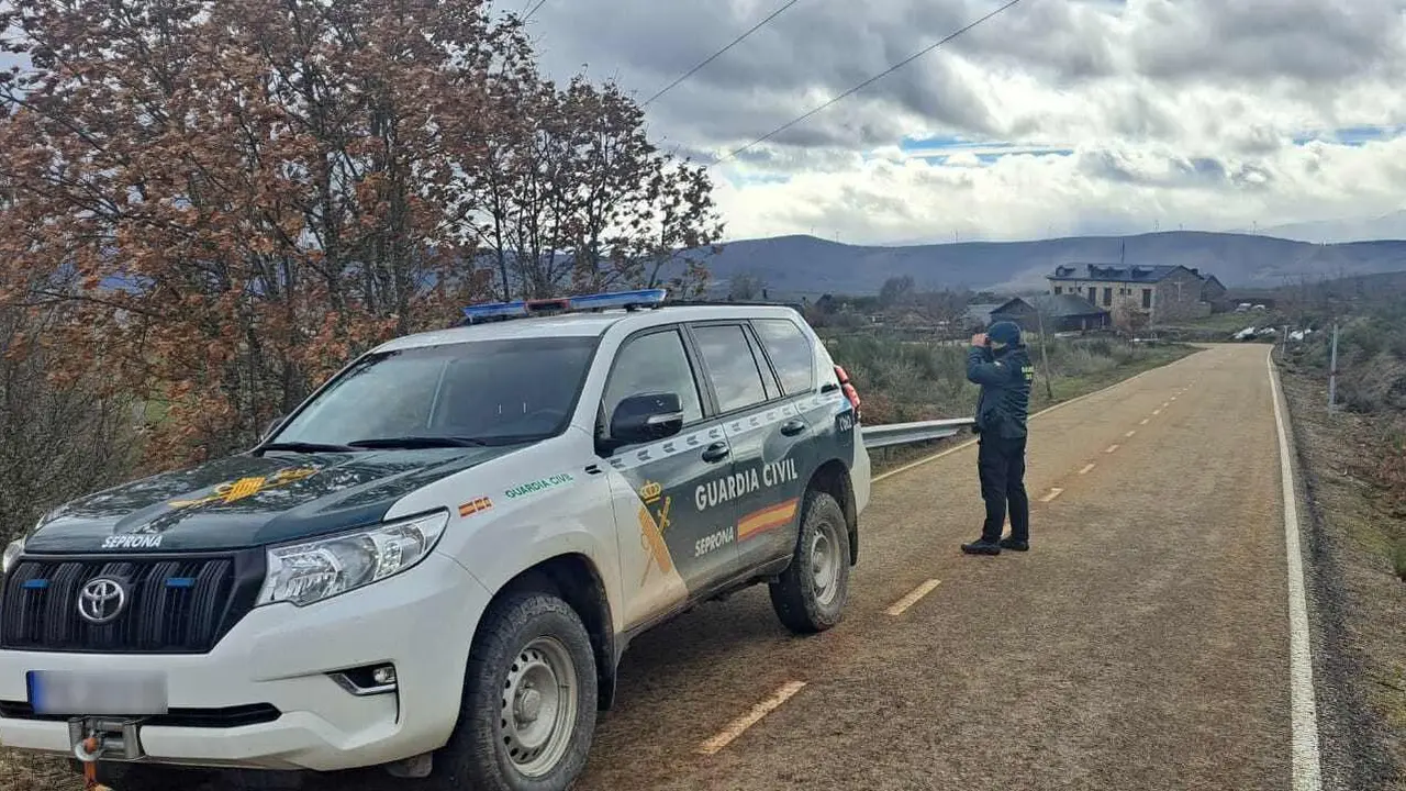 Efectivos de la Guardia Civil durante las labores de b&uacute;squeda.