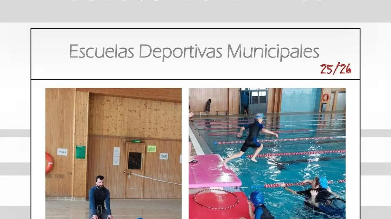 Imagen de uno de los carteles de las Escuelas Deportivas Municipales.