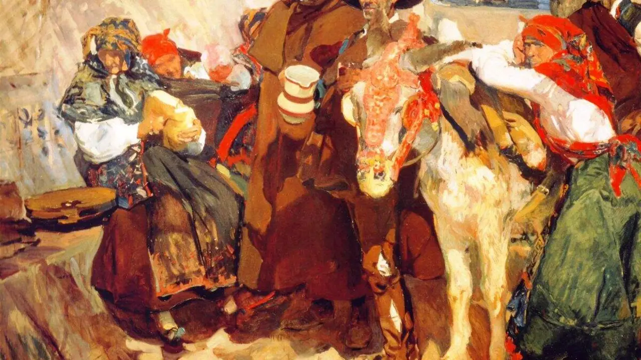 Aldeanos Leoneses (Joaqu&iacute;n Sorolla, 1907). Foto: Museo Sorolla - Madrid