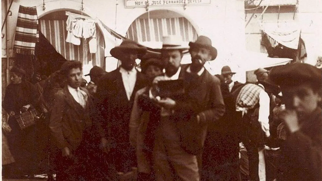 Joaqu&iacute;n Sorolla, en Le&oacute;n en 1902. Foto: Museo Sorolla - Madrid
