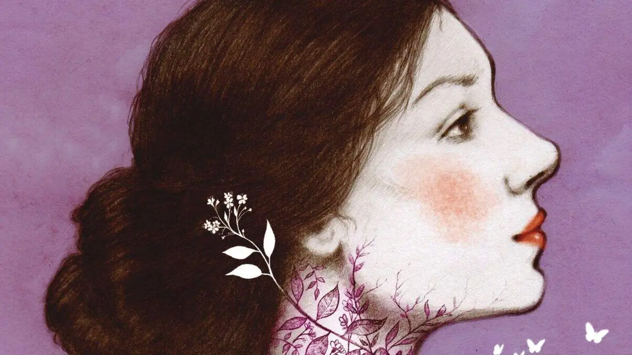 Imagen parcial de de la portada de 'las medias rojas y otros cuentos feministas'