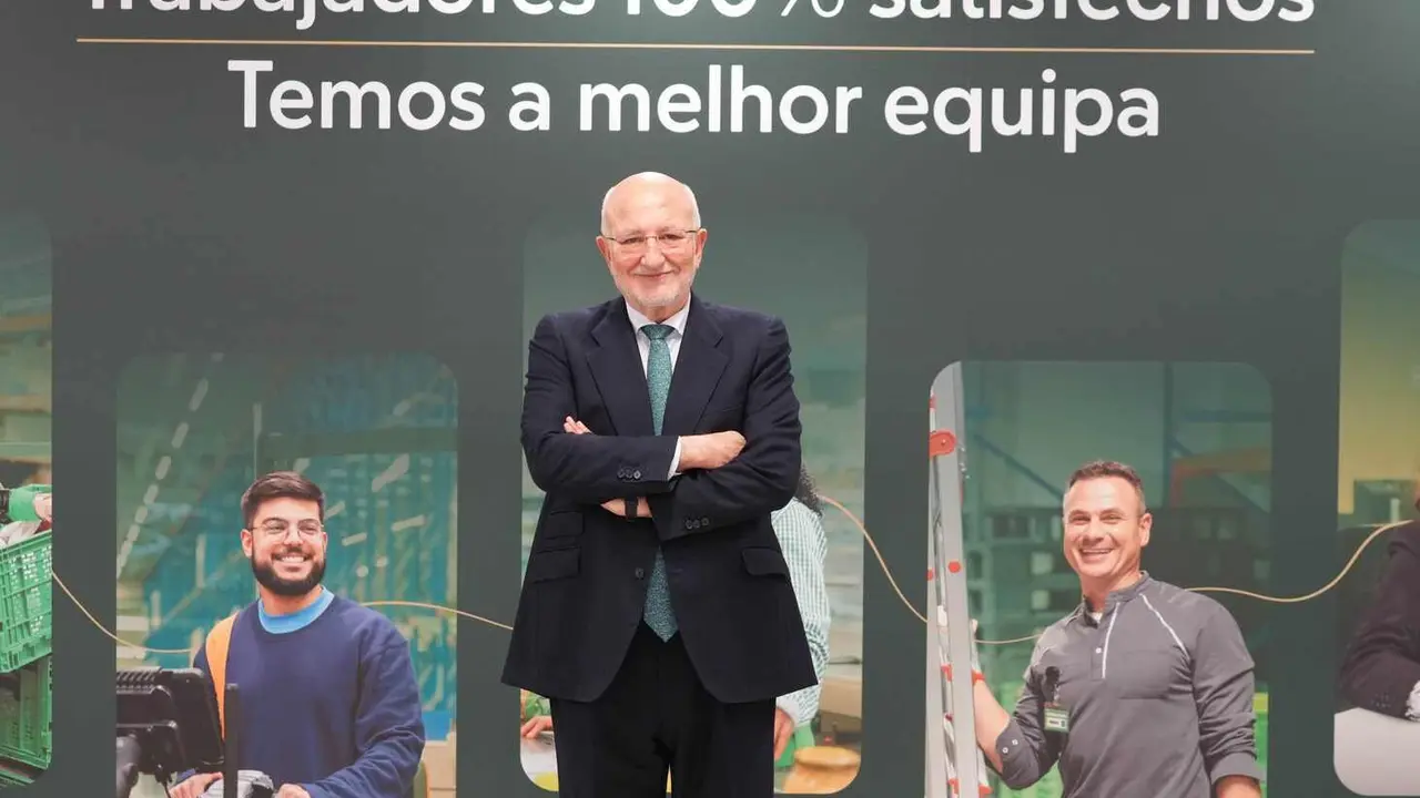 Juan Roig, presidente de Mercadona, tras la celebraci&oacute;n de la Rueda de Prensa 2025.