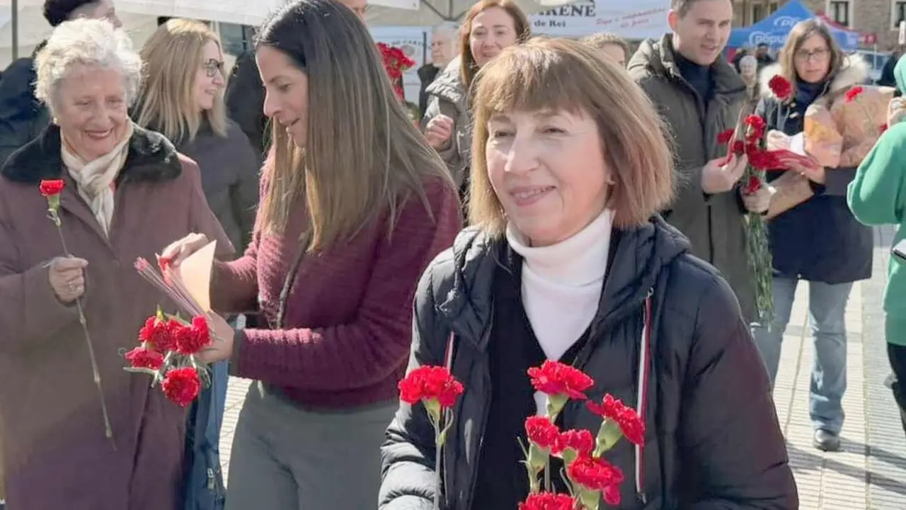 Mabel Fern&aacute;ndez, durante uno de los actos de campa&ntilde;a.