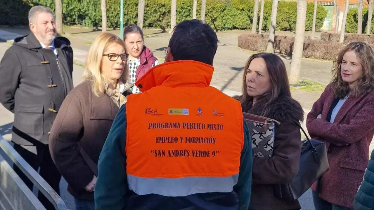 Mar&iacute;a Jos&eacute; &Aacute;lvarez Casais, durante su visita al municipio de San Andr&eacute;s del Rabanedo.