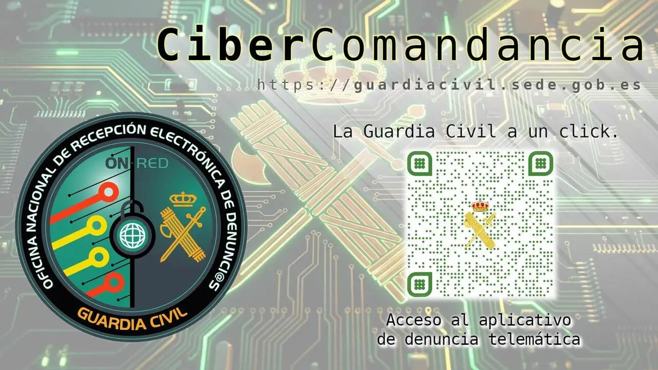 Codigo QR de la sede electr&oacute;nica de la Cibercomandancia.