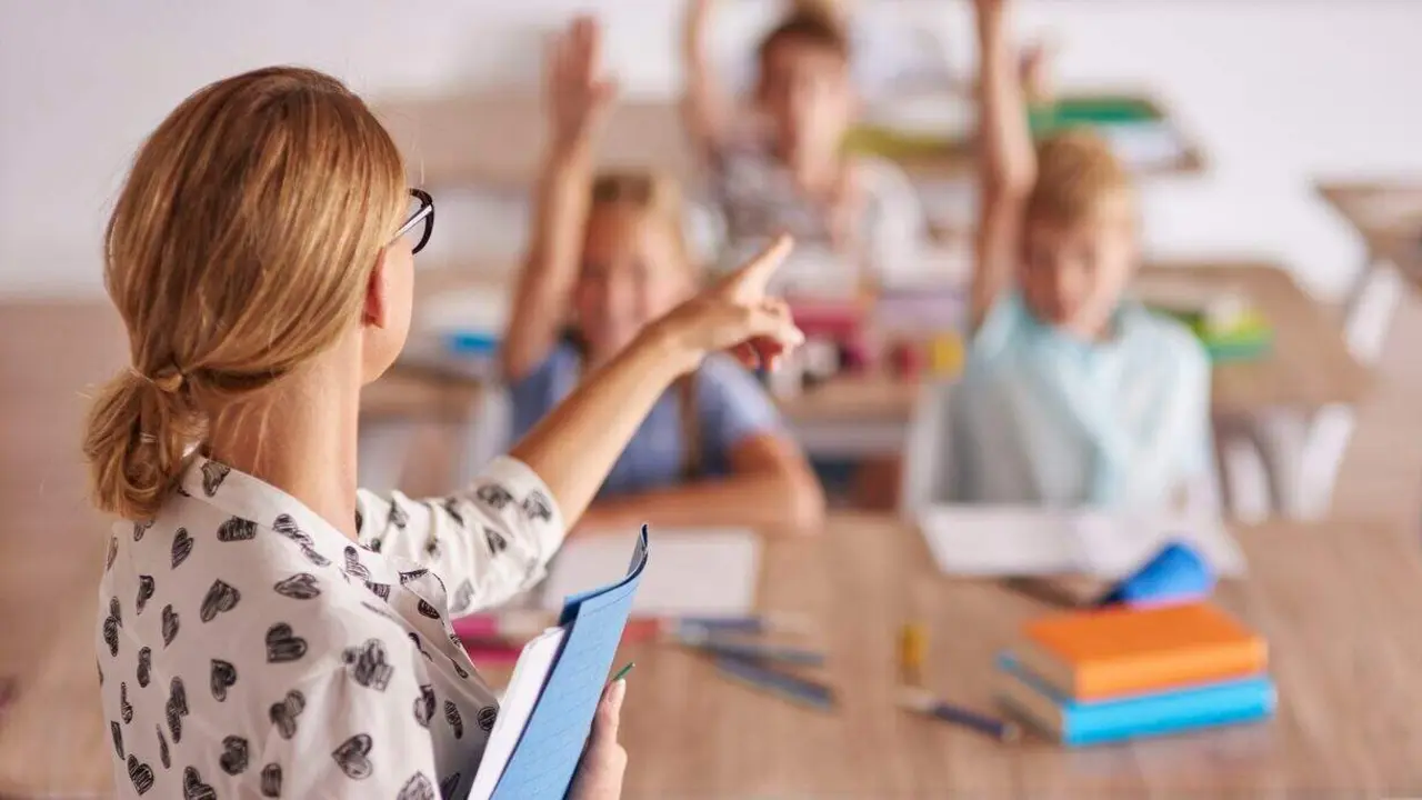 Teacher and her aspiring pupils