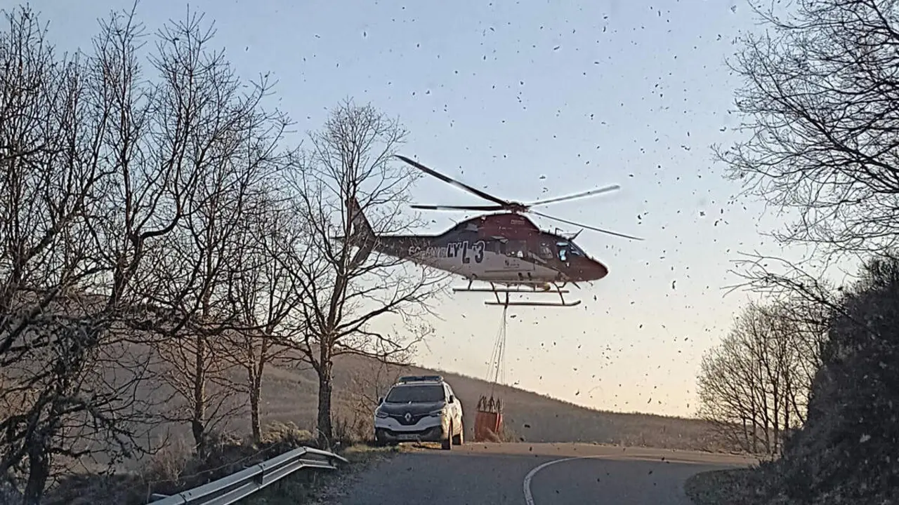 Incendio en el municipio de Ig&uuml;e&ntilde;a (Le&oacute;n)