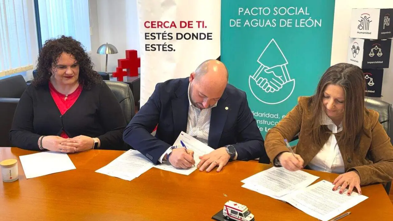 convenio cruz roja y aguas de leon