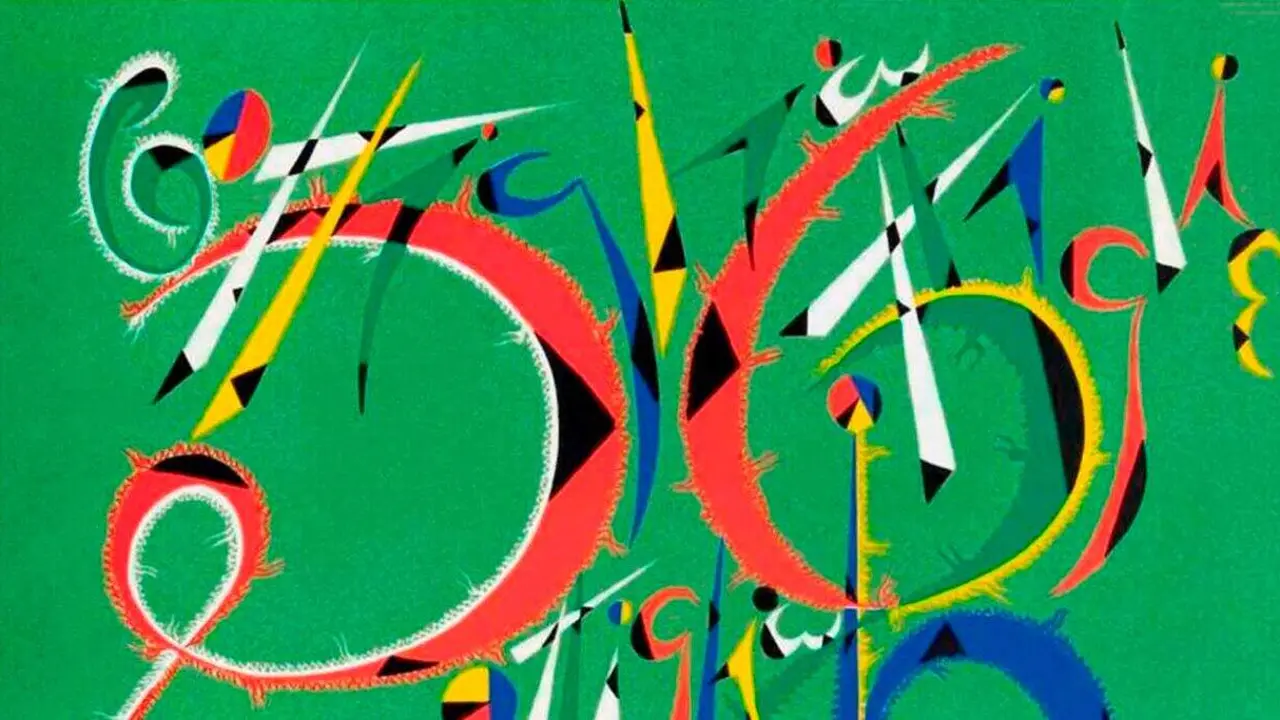 Fragmento del cartel de la exposici&oacute;n 'Alfabetos del mundo' de Val de San Lorenzo.