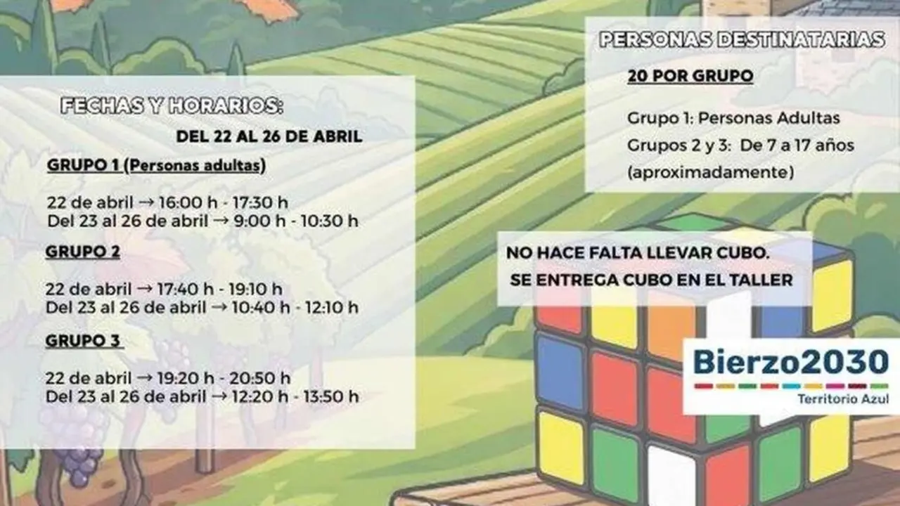 Cartel promocional de la actividad.