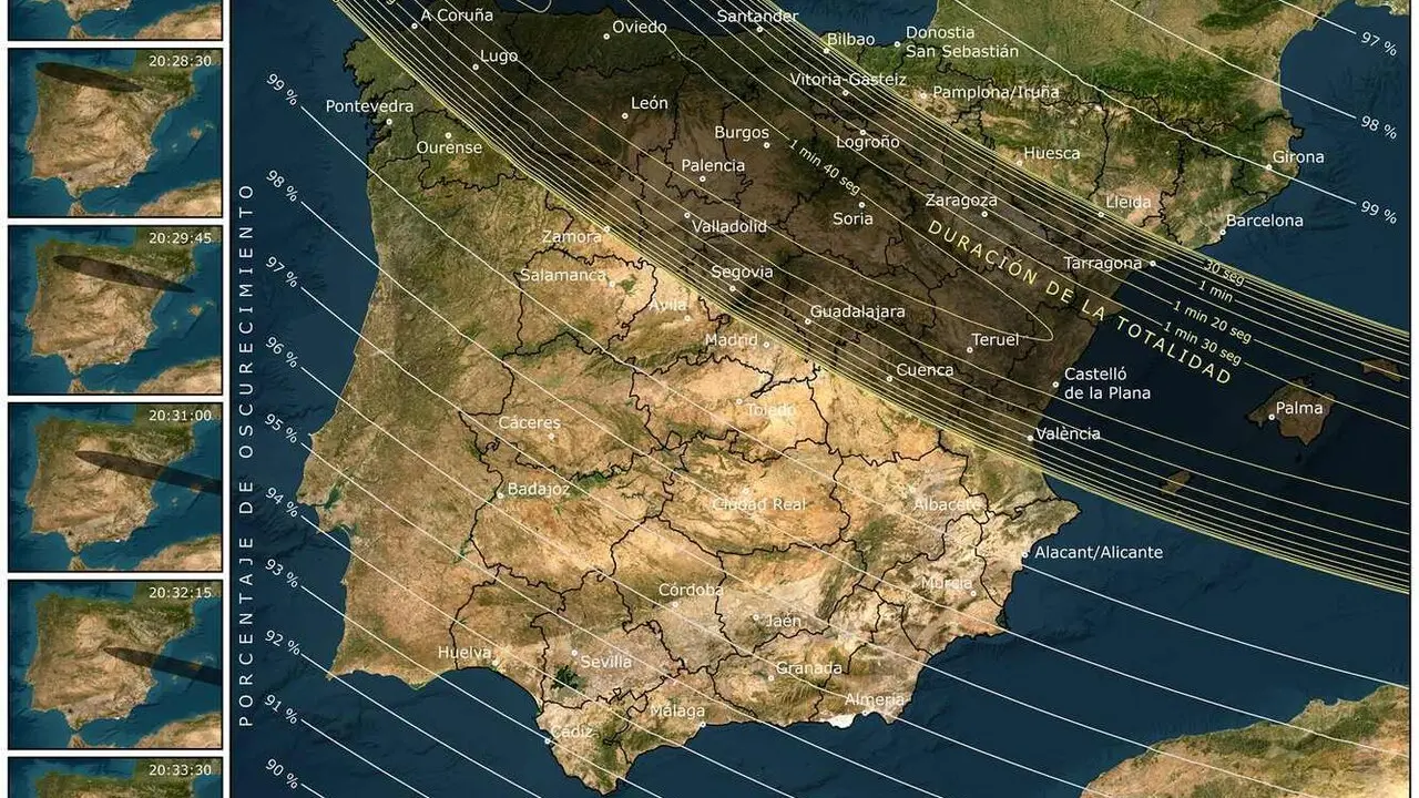 Zonas de eclipse.