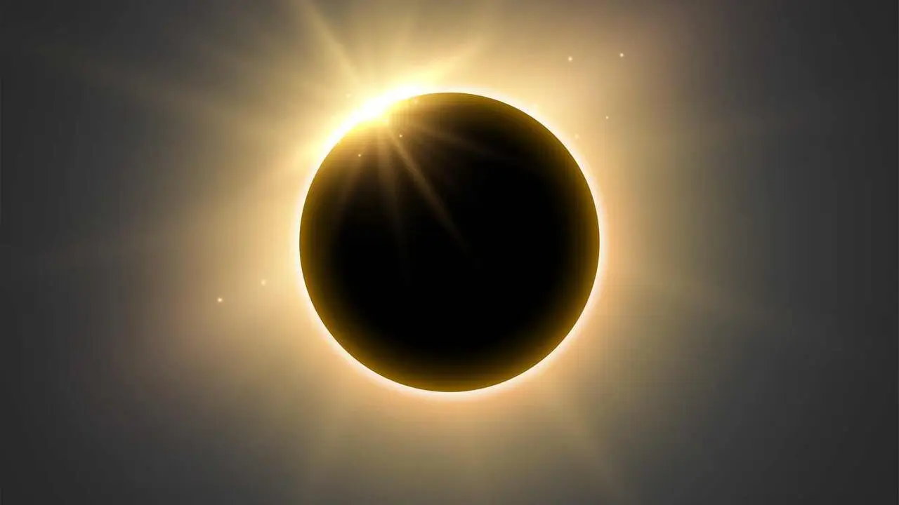 Imagen de un eclipse solar.