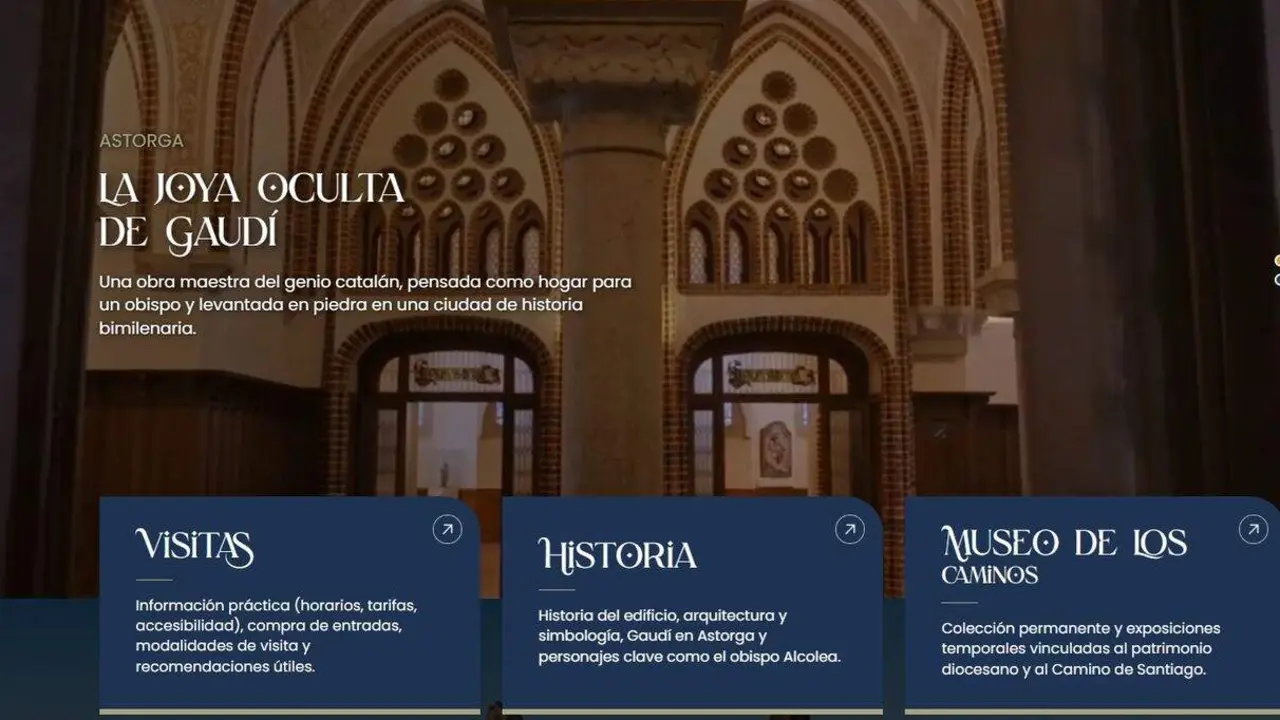 Pantallazo de la nueva web del Palacio Gaud&iacute; 1