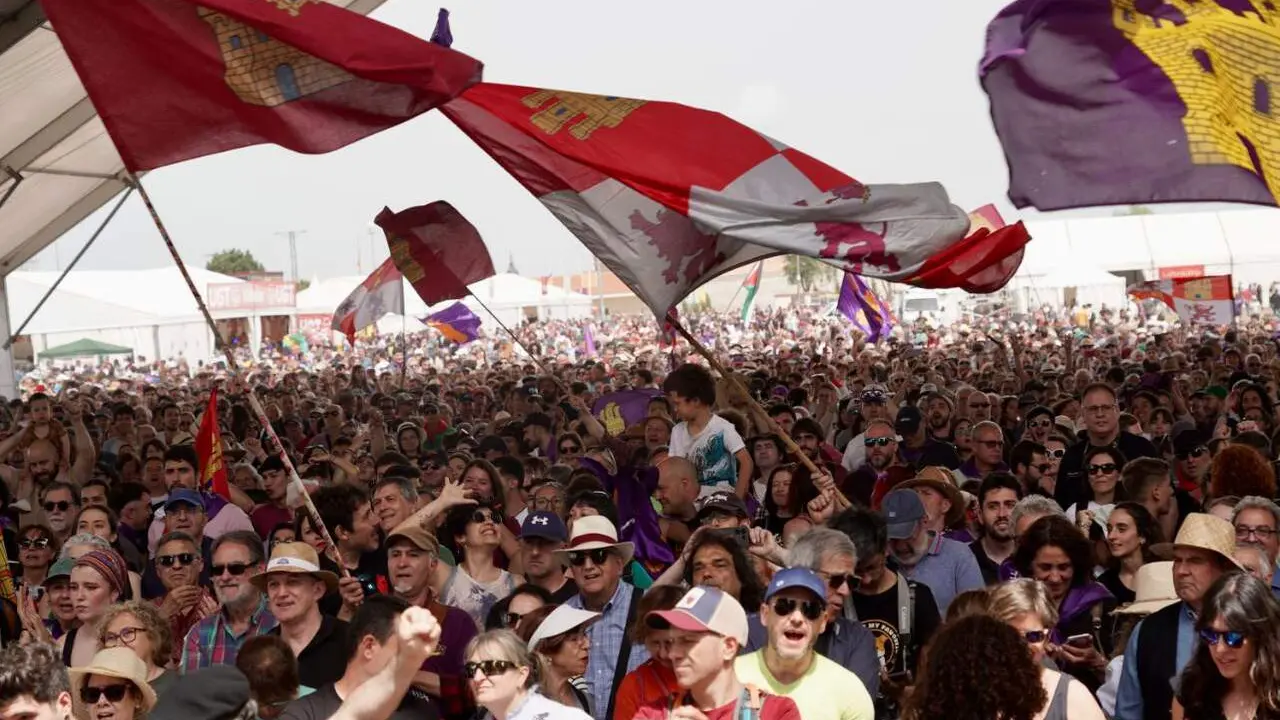 Villalar vive una intensa jornada que entremezcla lo pol&iacute;tico, lo reivindicativo y lo social, sin olvidar la parte festiva y cultural. Foto: Eduardo Margareto