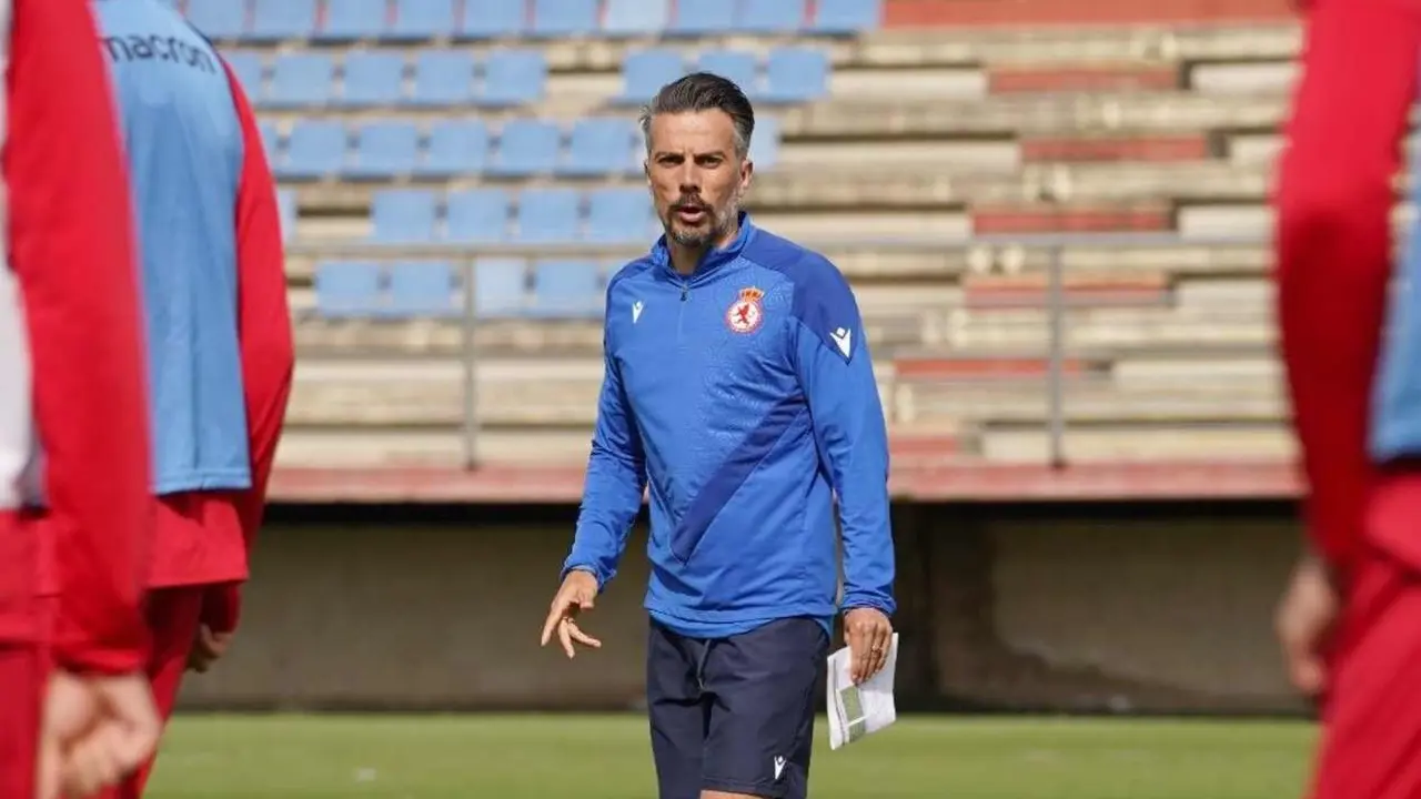 Rub&eacute;n de la Barrera, durante una sesi&oacute;n de entrenamiento.