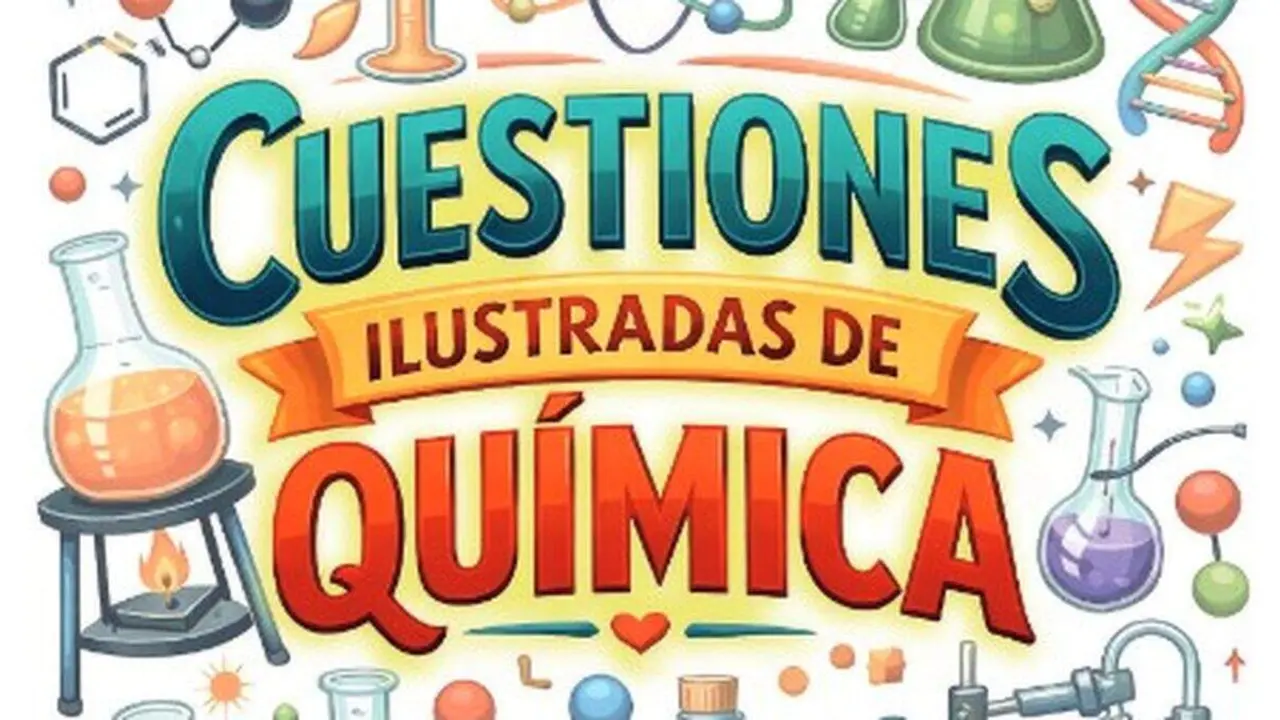 Fragmento de la portada de 'Cuestiones ilustrada de qu&iacute;mica'.