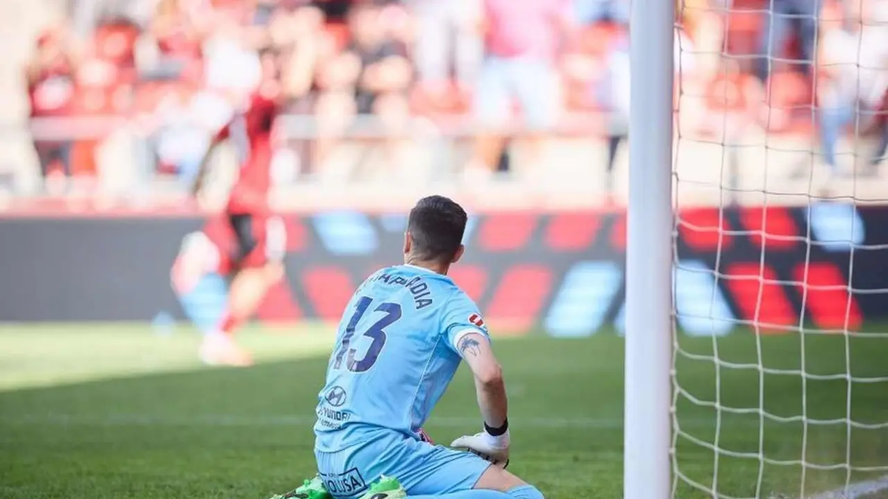 Badia, en un lance del partido ante el Mirand&eacute;s.