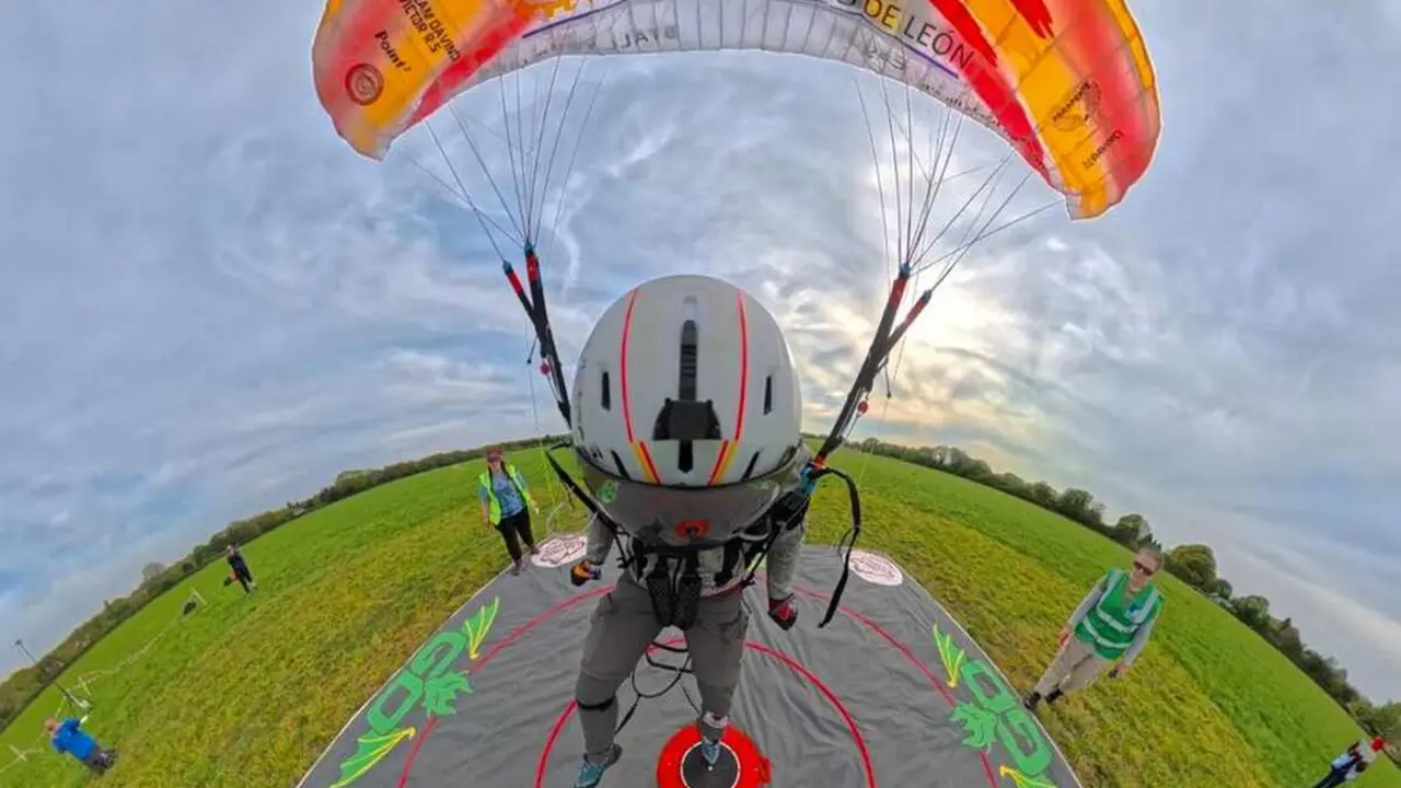 Moncho, durante una de sus competiciones.