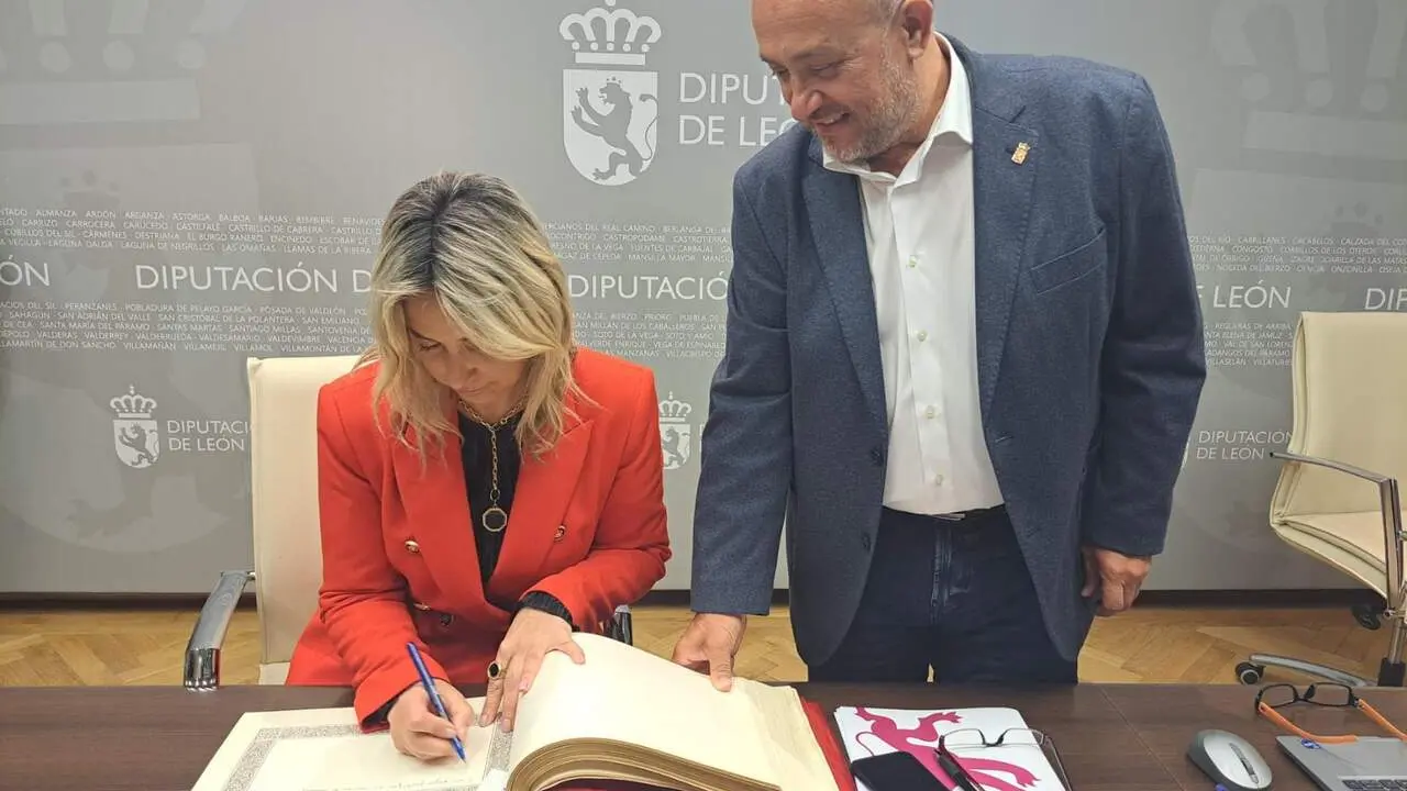 La Diputaci&oacute;n de Le&oacute;n acoge la asamblea general de la AECT Le&oacute;n-Bragan&ccedil;a. Fotos: Diputaci&oacute;n de Le&oacute;n.