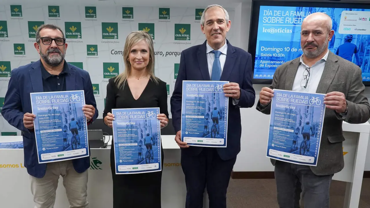 Acto de presentaci&oacute;n del D&iacute;a de la Familia Sobre Ruedas, organizado por Leonoticias con la colaboraci&oacute;n de Caja Rural