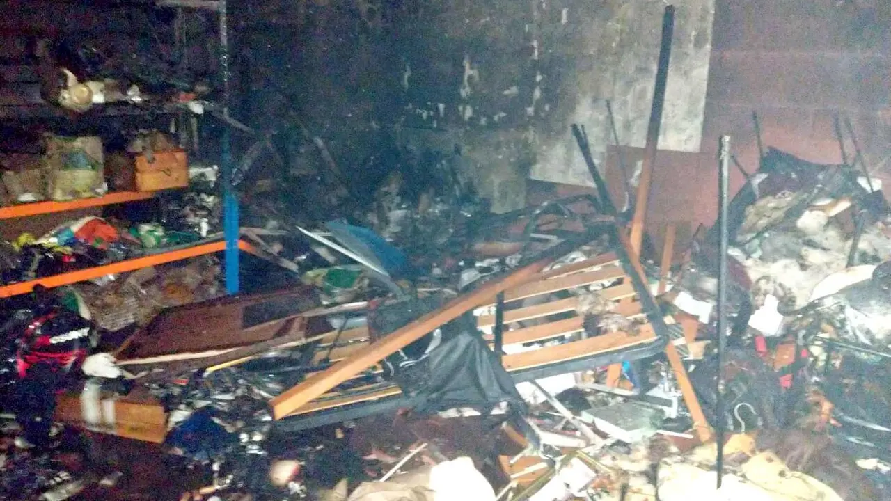 Imagen de la zona en la que tuvo lugar el incendio.