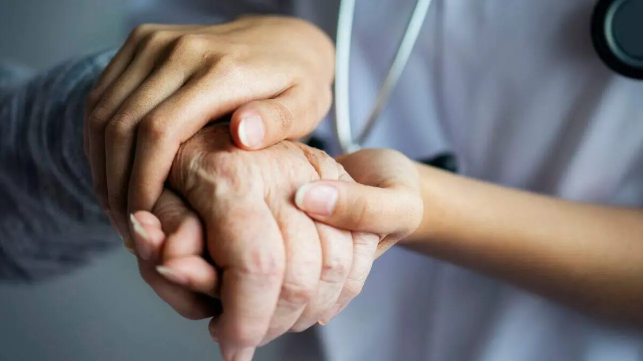 Closeup of a support hands