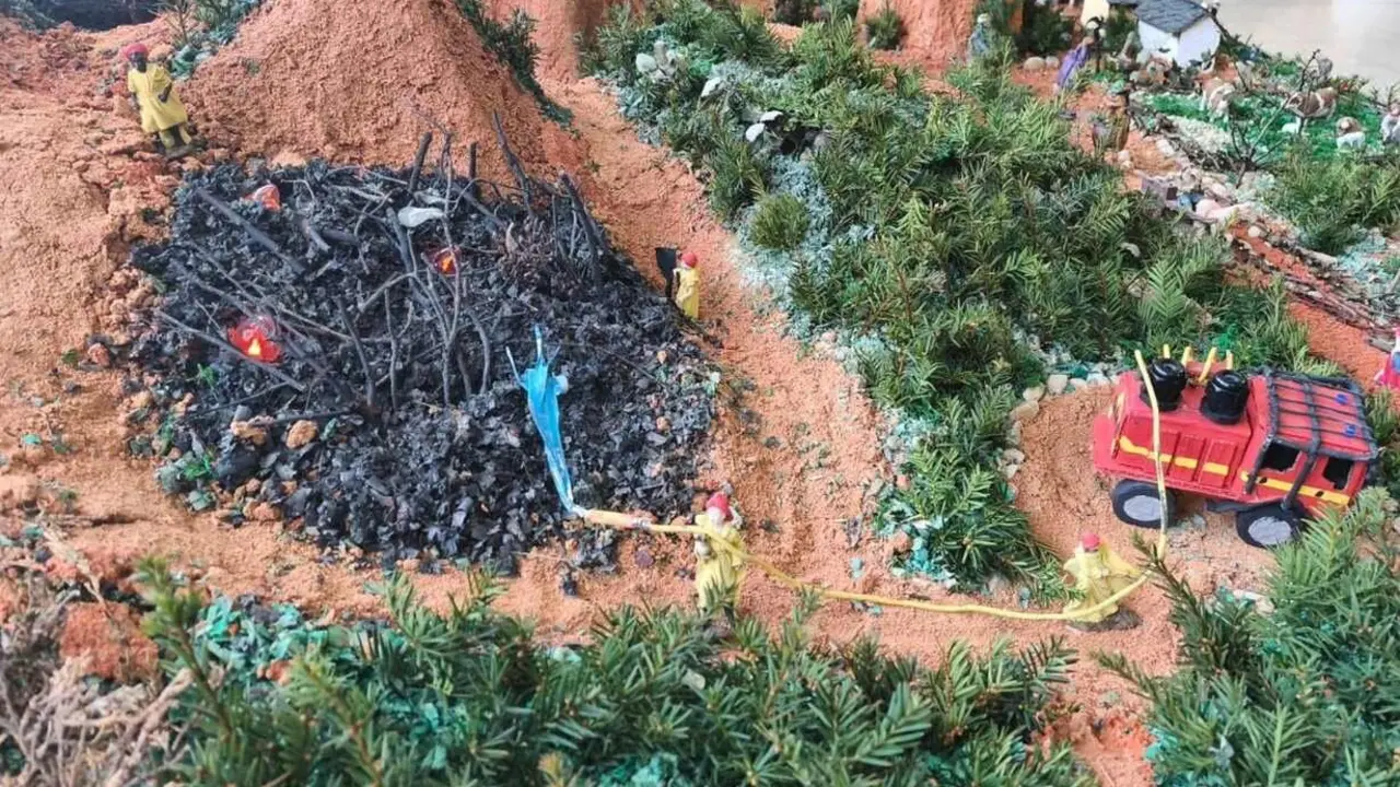 Imagen parcial de la maqueta que ahora se exhibir&aacute; en Las M&eacute;dulas.