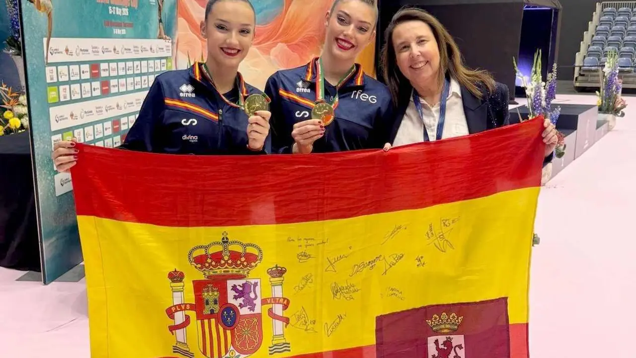 Andrea Corral, Andrea Fern&aacute;ndez y Nuria Casta&ntilde;o en Portimao.