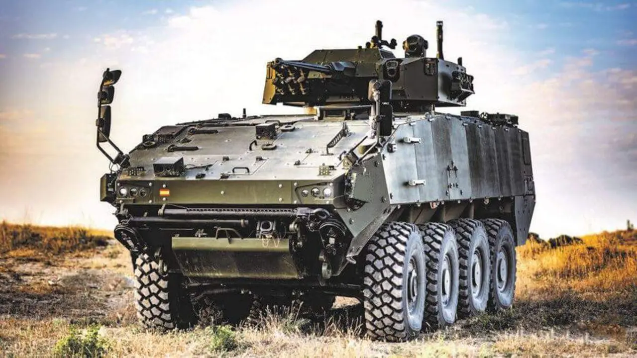 Un veh&iacute;culo blindado del programa VCR 8x8 Dragon de Tess Defence.