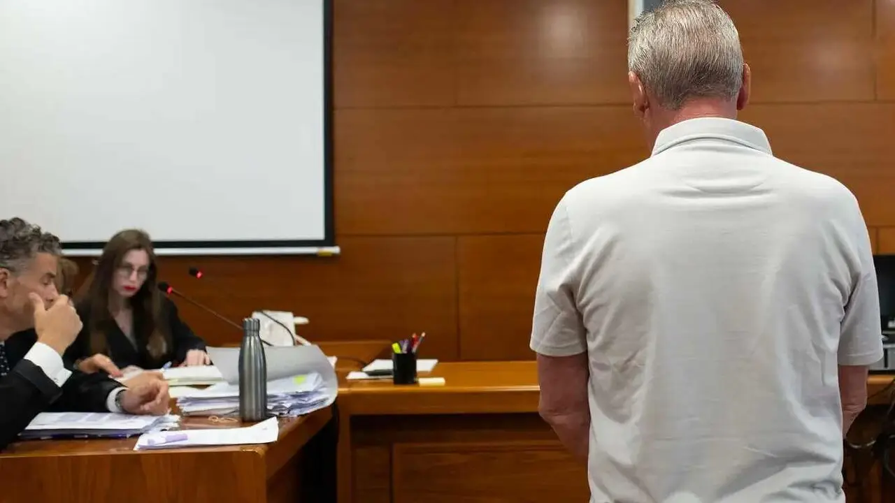 Imagen del acusado, en el transcurso del juicio.