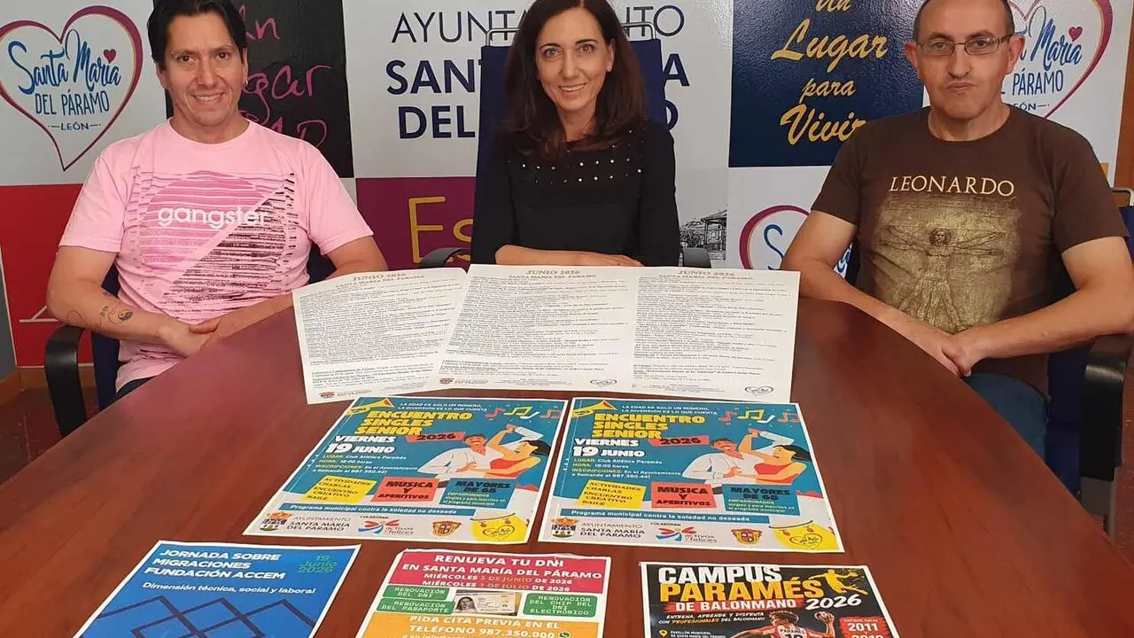 Un instante de la presentaci&oacute;n de las actividades del mes de junio en Santa Mar&iacute;a del P&aacute;ramo.