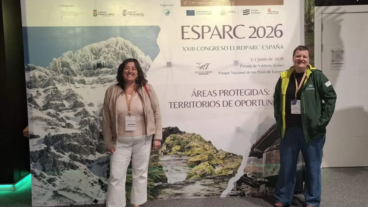 Personal de la Reserva de la Biosfera Alto Bernesga en el Congreso ESPARC.