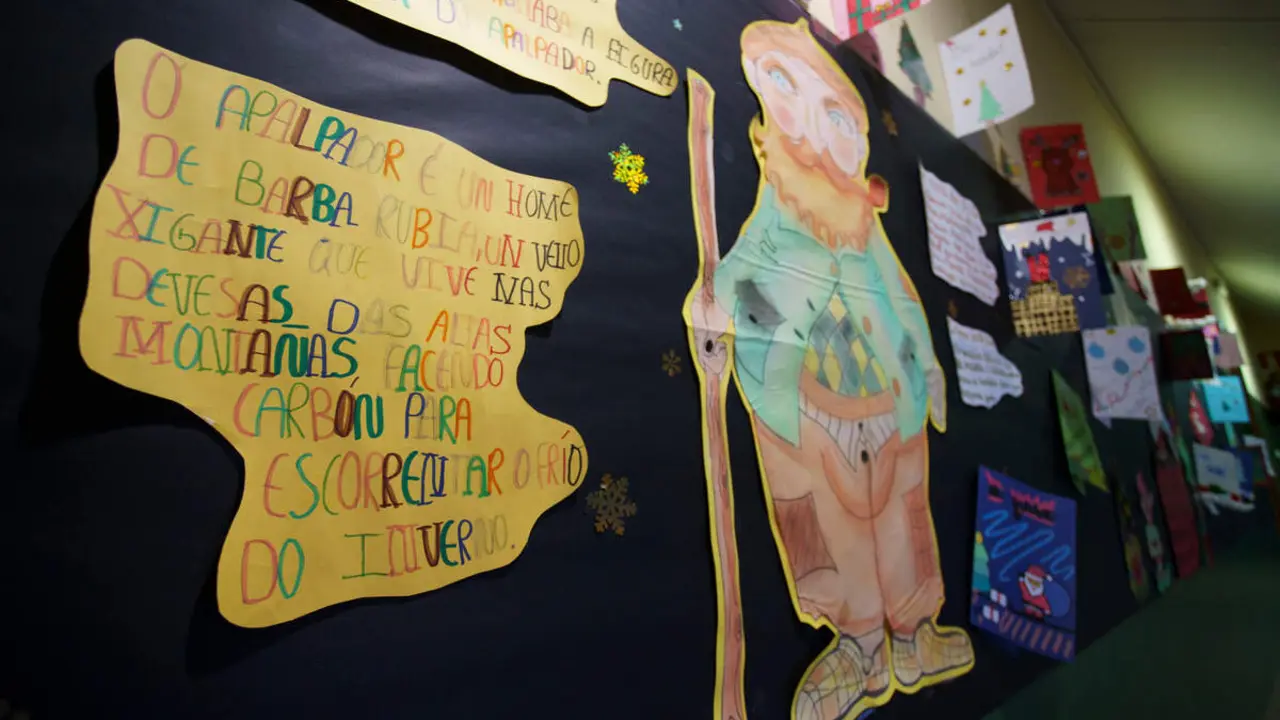 Aula de gallego en el colegio Garc&iacute;a Yebra de Ponferada, perteneciente al programa de la Junta de Castilla y Le&oacute;n
