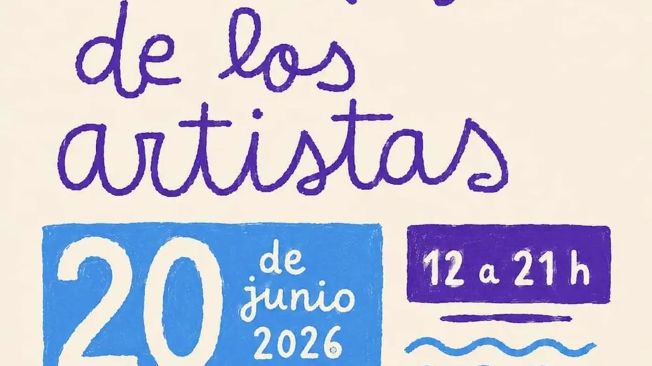 Imagen del cartel promocional de la II Feria del barrio de los artistas.