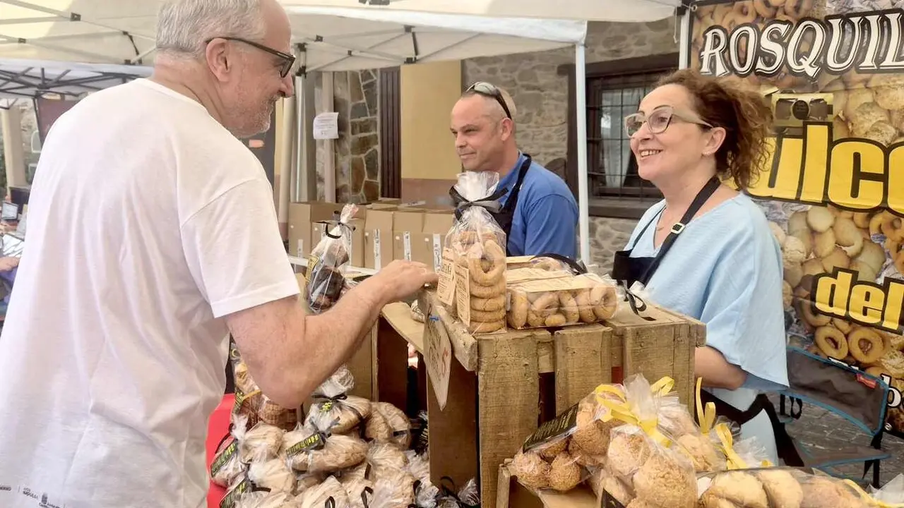 Olegario Ram&oacute;n, en la Feria de Albares de la Ribera.