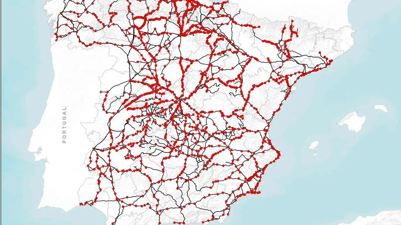 Corredores dentro del nuevo mapa concesional.