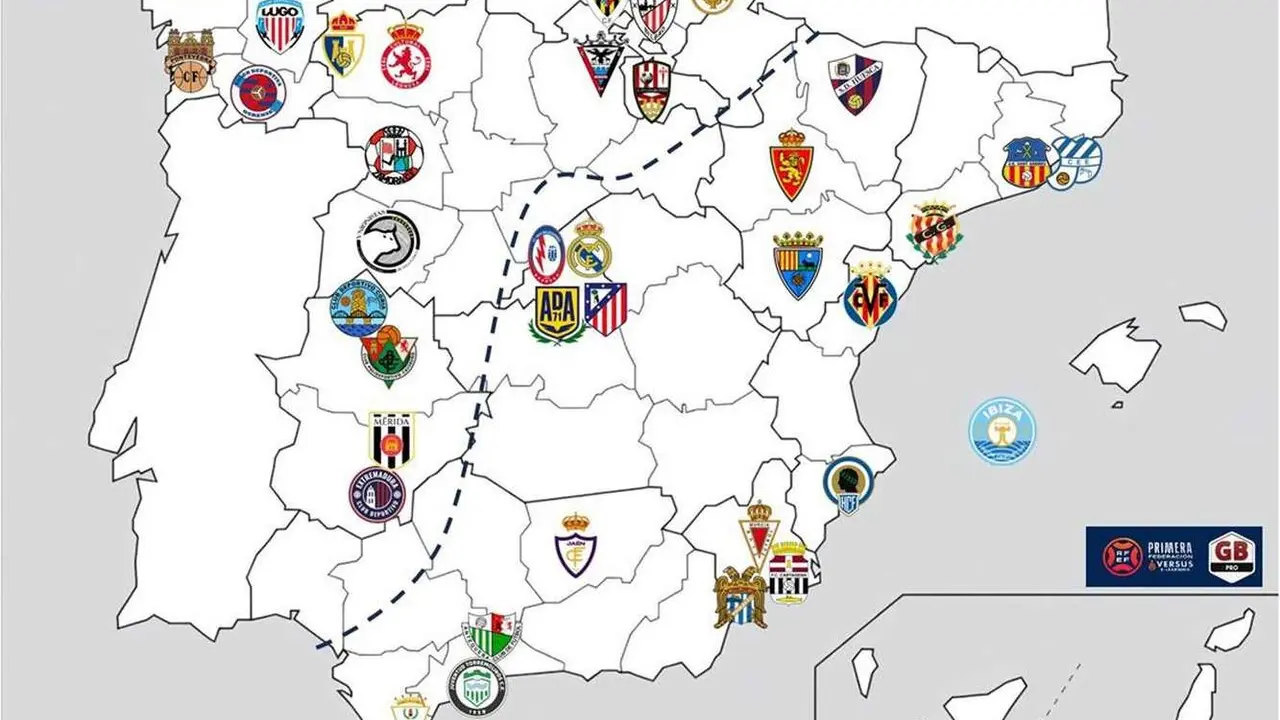 Probable divisi&oacute;n de grupos tras confirmarse los equipos que jugar&aacute;n en Primera RFEF.