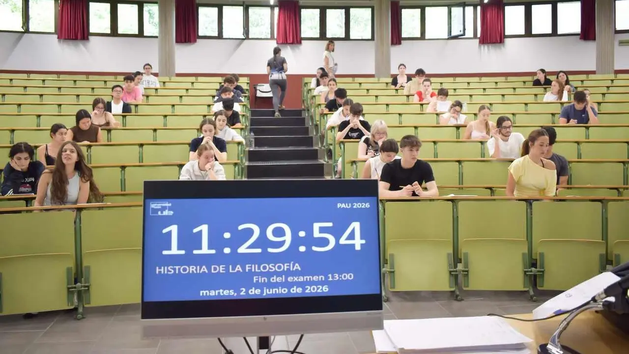 Imagen de las pruebas de la PAU en la Universidad de Le&oacute;n.