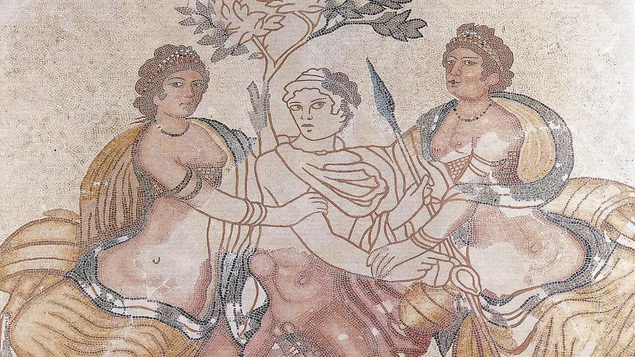 Mosaico de Hilas y las Ninfas.