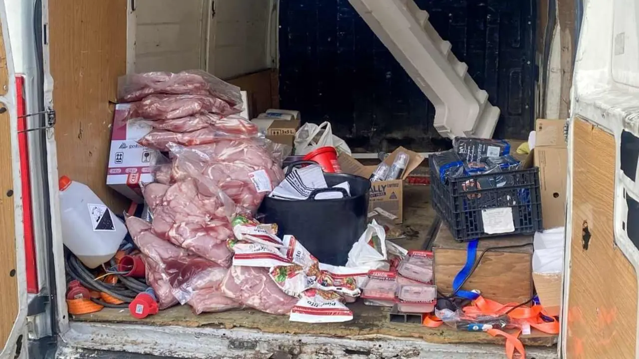 Imagen de la carne requisada por los efectivos de la Guardia Civil.