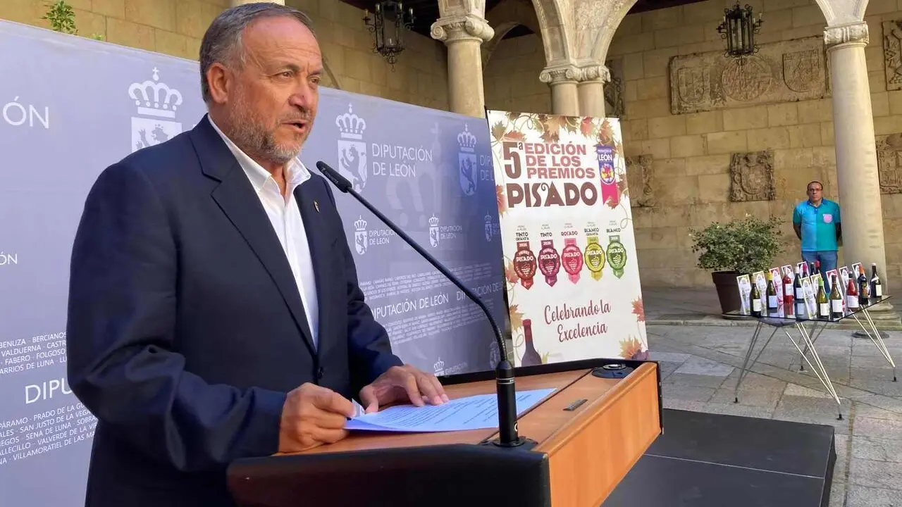 El presidente de la Diputaci&oacute;n de Le&oacute;n, Gerardo &Aacute;lvarez Courel, durante un acto institucional.