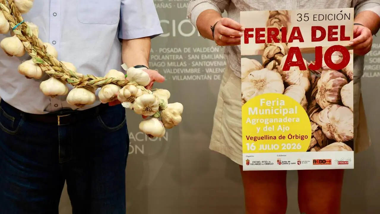 Presentaci&oacute;n de la Feria del Ajo de Veguellina de &Oacute;rbigo. Foto: Campillo.
