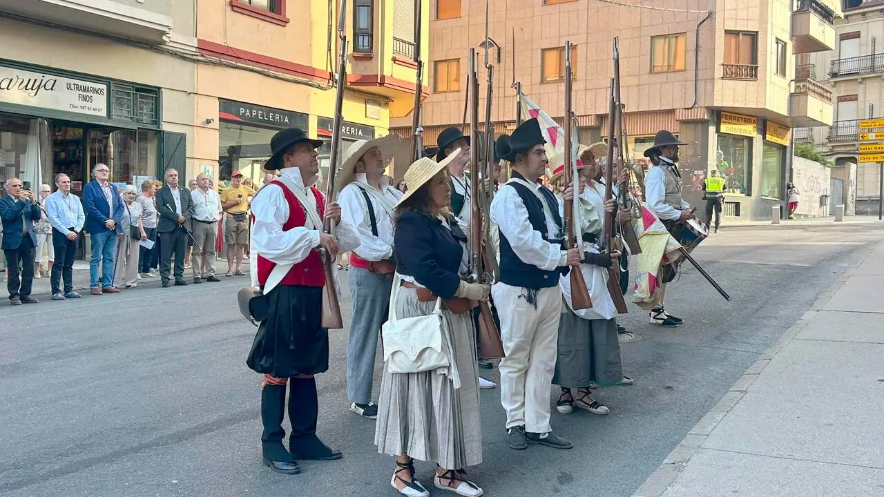 Un instante del acto conmemorativo celebrado en Astorga.
