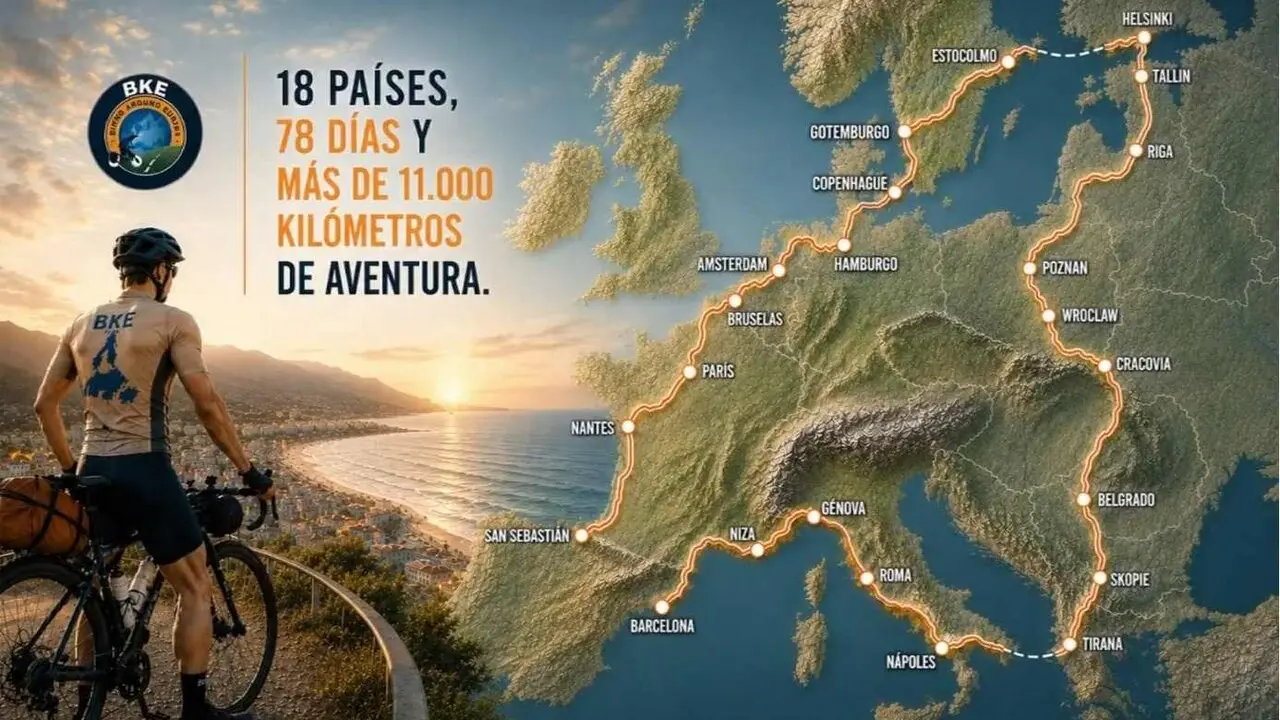 Imagen del recorrido que realizar&aacute; el ciclista leon&eacute;s.
